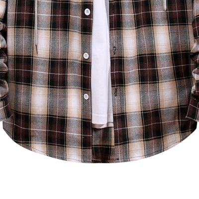 Camisa Cuadriculada Oversized para Parejas - Diseño a Cuadros Clásico - Image 12