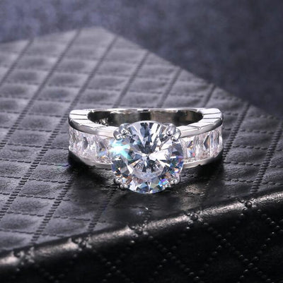 Anillo de Diamante Zirconio Octava Dramática - Image 6
