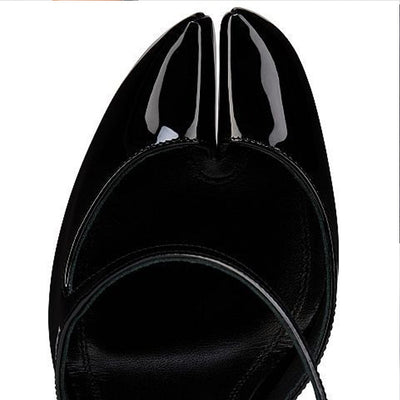 Tacón Stiletto Sexy con Tira Cruzada y Punta Descubierta - Image 4