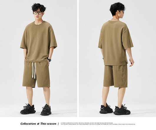 Conjunto Deportivo Hombre Verano Seda Helada Ligero Cómodo - Image 16