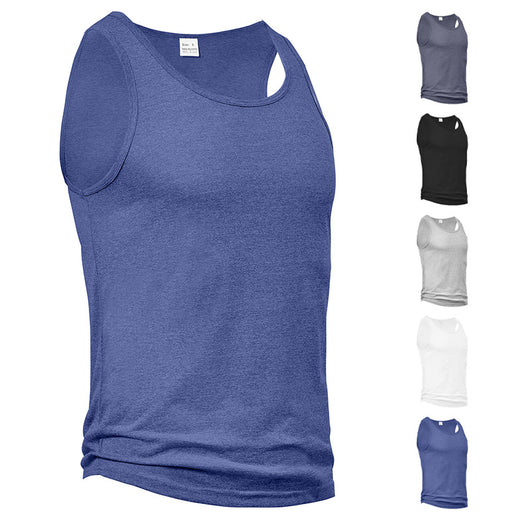 Camiseta Deportiva Hombre Sin Mangas Ajuste I-Strap Colores Sólidos - Image 31