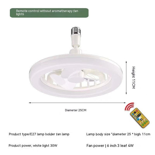 Lámpara Ventilador Aromaterápica E27 con Control Remoto para Dormitorio - Image 4