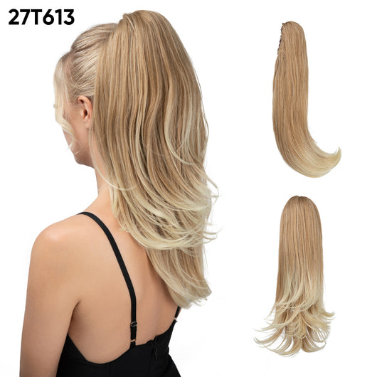 Peluca Corta Estilo Europeo Americana con Cola de Caballo para Mujer - Image 5