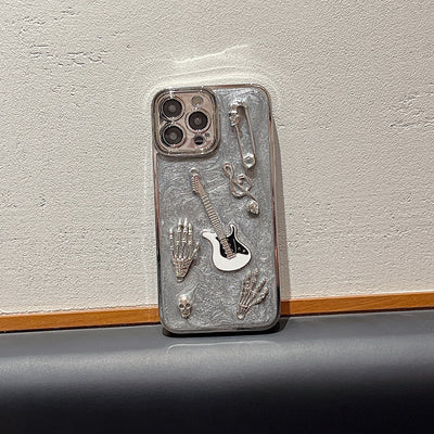 Funda Protectora para Celular Gris Cemento con Acabado Electrochapado - Image 11