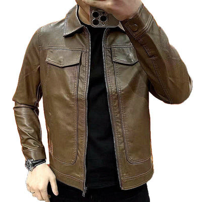 Chaqueta Casual de Solapa Corta para Hombre - Estilo Moderno - Image 4