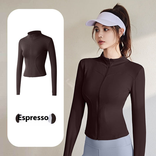 Chaqueta Deportiva Mujer Manga Larga Ajustada para Running, Fitness y Yoga - Image 19