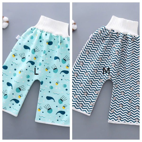 Pantalones Entrenador Nocturno Impermeable Reutilizable para Bebés Niños y Niñas