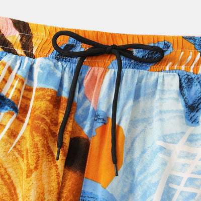 Conjunto de Playa Hawaiano: Camisa Manga Corta Dos Piezas - Image 9
