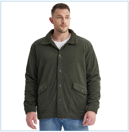 Chaqueta de Cachemira Gruesa para Hombre - Corte Holgado y Casual - Image 43