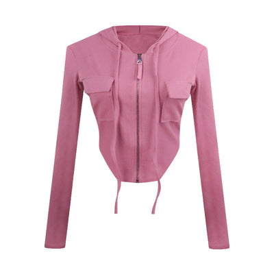 Cardigan Corto con Capucha para Mujer - Image 4