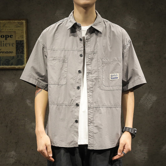 Camisa Casual Holgada para Hombre - Diseño Minimalista y Versátil - Image 4