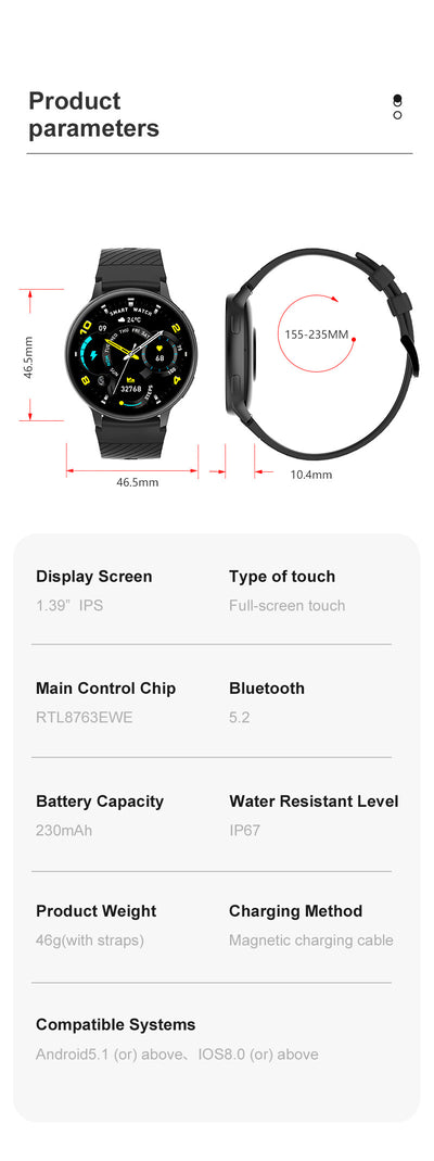 Reloj Inteligente Deportivo con Monitor Cardíaco y Oxígeno en Sangre - Image 16
