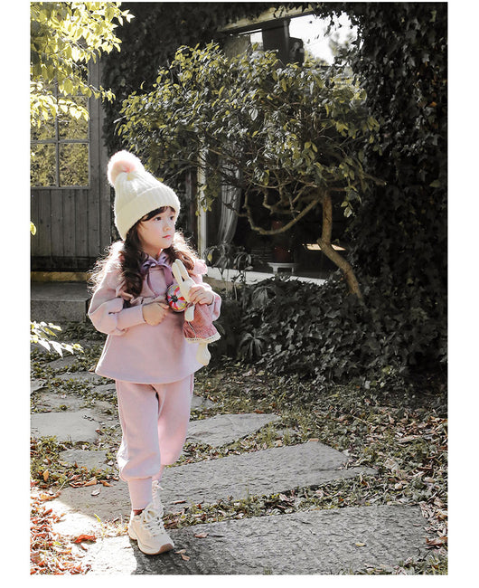 Sudadera con Capucha de Terciopelo y Encaje para Niñas Talla Plus - Image 4