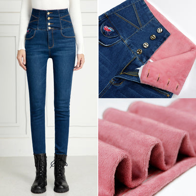 Jeans de Terciopelo Talle Alto Grueso - Colección Invierno - Image 2