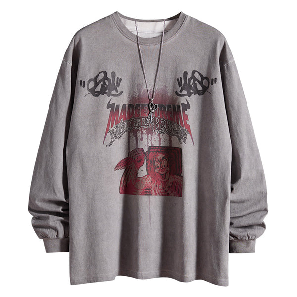 Camisetas de Manga Larga Estilo Vintage