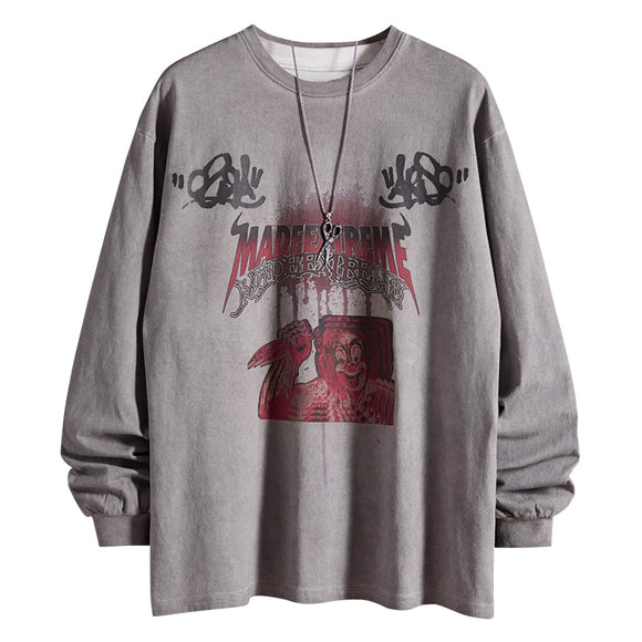 Camisetas de Manga Larga Estilo Vintage