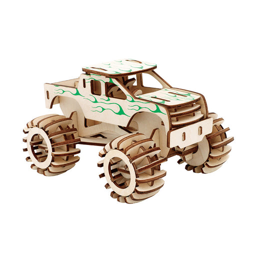 Modelo de Auto 3D de Madera - Puzzle Educativo Armable para Niños - Image 11