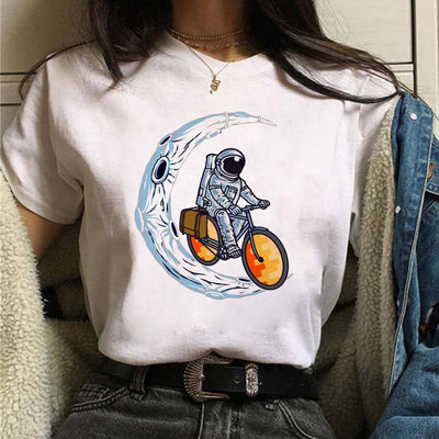 Playera Estampada de Personalidad Creativa para Estudiantes - Image 16