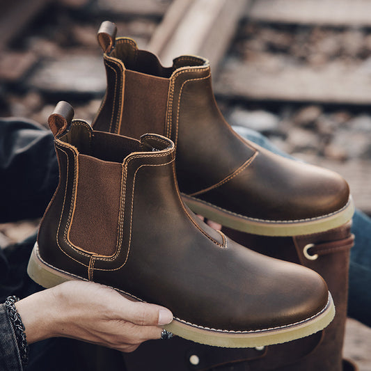 Botas Chelsea Dr Martens Estilo Británico Casual para Hombre