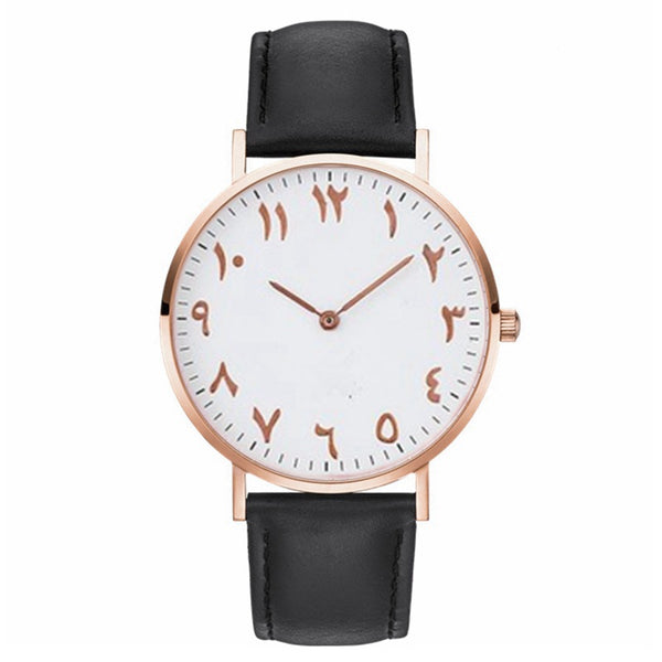 Reloj de Cuarzo para Mujer Diseño Árabe Elegante