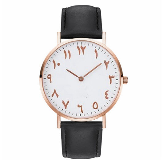 Reloj de Cuarzo para Mujer Diseño Árabe Elegante