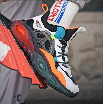 Zapatos Casuales para Hombre con Malla y Cuero Bicolor - Image 16