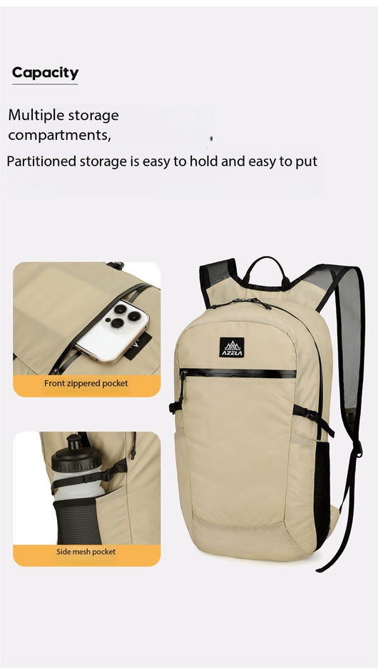 Mochila Ligera Verde Lima AZELA, Daypack de Viaje para Exteriores con Múltiples Bolsillos, Correas de Malla Transpirable, Mochila Casual Duradera para Hombres y - Image 21
