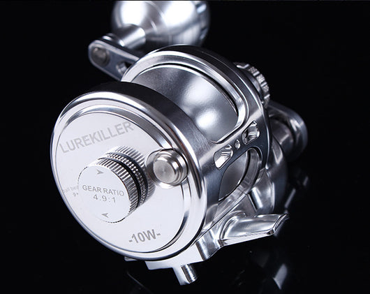 Carrete de Pesca Offshore Tambor de Hierro para Trolling - Image 3