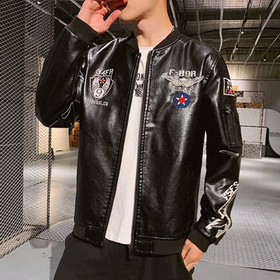 Chaqueta de Cuero para Motociclista con Bordados Exclusivos - Image 5