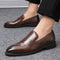 Zapatos de Cuero Puntiagudos Estilo Británico Clásico