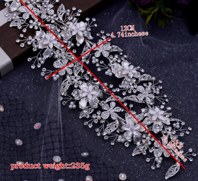 Tiara Nupcial de Lujo Hecha a Mano con Cristales Brillantes - Image 14