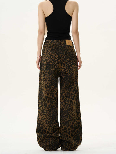 Jeans Vintage con Estampado Leopardo para Mujer - Image 4