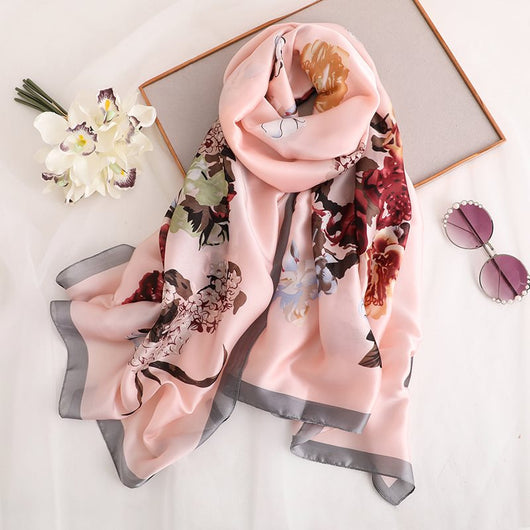 Elegante Pañoleta de Seda Sintética para Mujer - Chal Fresco y Versátil - Image 10