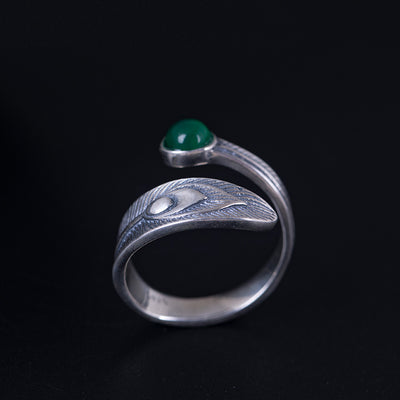Anillos de Plata 925 con Diseño de Cola de Pavo Real - Image 4