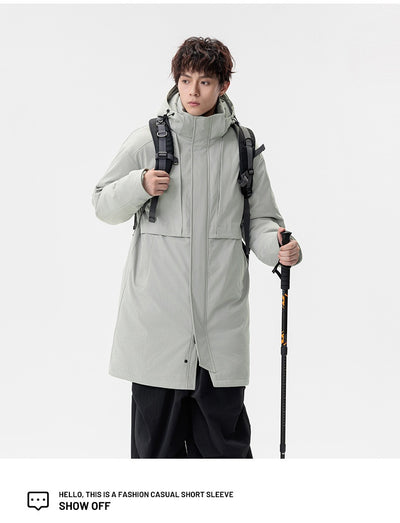 Abrigo Hombre Suelto Impermeable Moderno y Cálido - Image 11