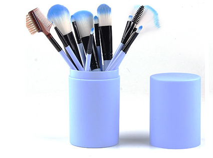 Set de 12 Brochas de Maquillaje Profesional - Rubor, Sombra y Delineador - Image 9
