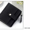 Clutch Three Fold Buckle Coin Purse Short Black