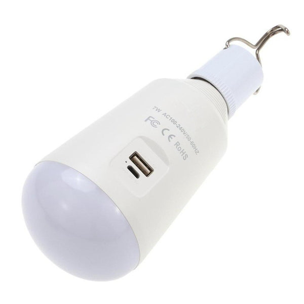 Lámpara LED Portátil con Gancho para Camping y Tienda de Campaña