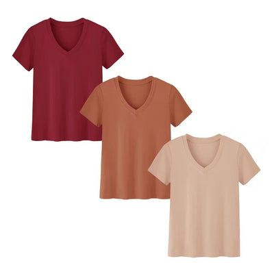 Blusa Suelta de Verano Cuello Redondo con Abertura Lateral - Image 2