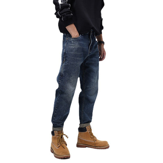 Pantalones Holgados Elásticos Estilo Casual Americano Retro - Image 15
