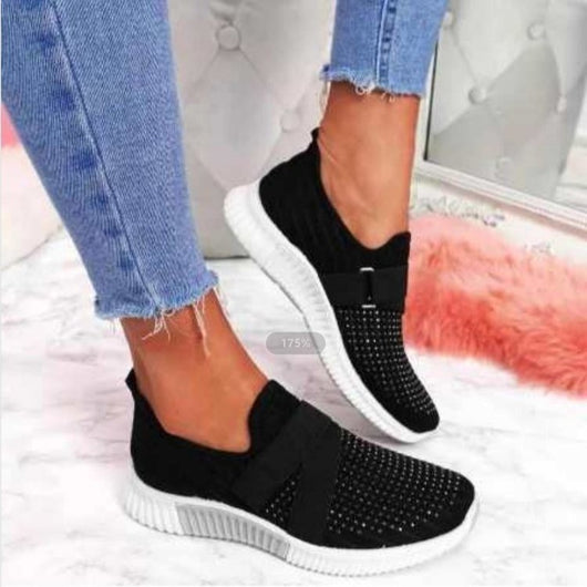 Zapatos Planos Casuales para Mujer con Detalles de Strass - Image 2