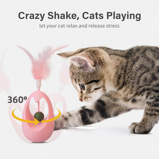 Juguete Interactivo para Gatos con Hierba Gatera y Pelotas Comestibles - Image 9