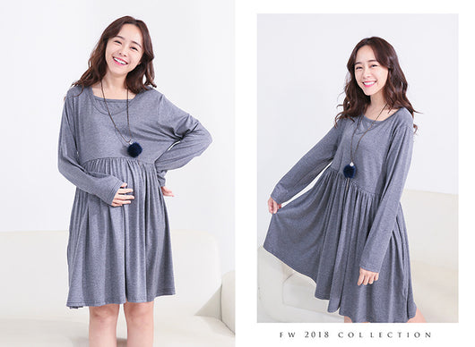 Vestido de Maternidad y Lactancia - Estilo Elegante para Mamá e Hijo - Image 20