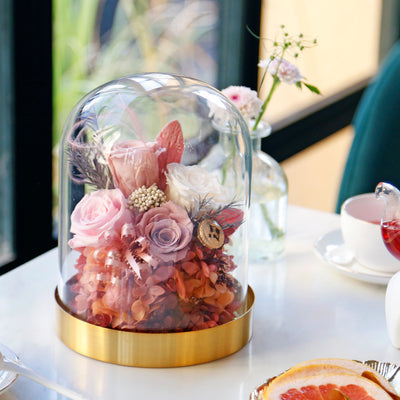 Corazón de Flores Preservadas - Regalo Eterno para San Valentín y Cumpleaños