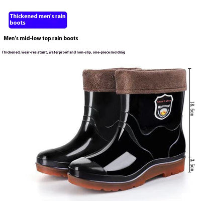 Botas de Lluvia Tácticas para Hombre con Forro Térmico y Suela Antideslizante - Image 5