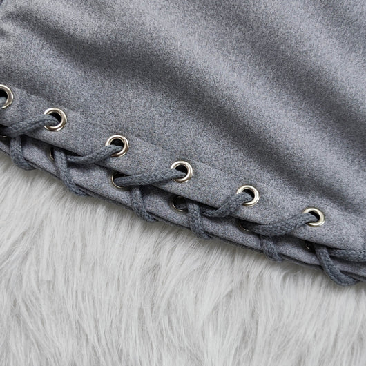 Pantalones Casuales Mujer con Ojales Laterales - Image 14