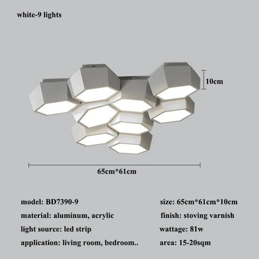 Lámpara de Techo LED para Dormitorio y Sala de Estar - Image 14