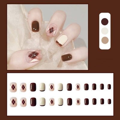 Parches de Uñas Francesas Caladas Removibles - Diseño Hueco Elegante - Image 7