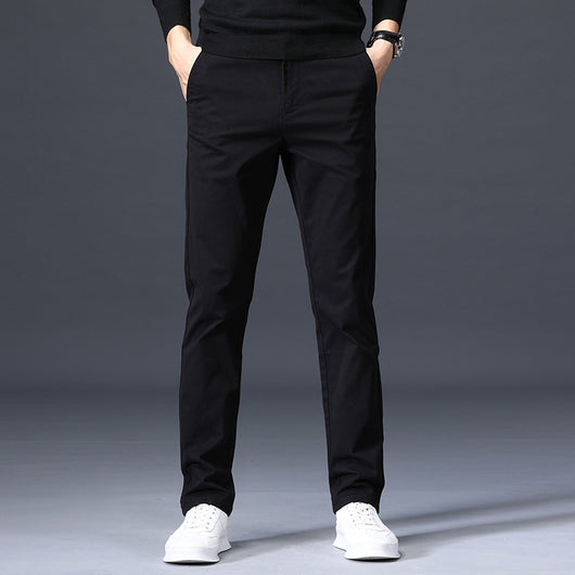 Pantalones de Vestir Coreanos Elásticos Slim Fit Premium - Image 4
