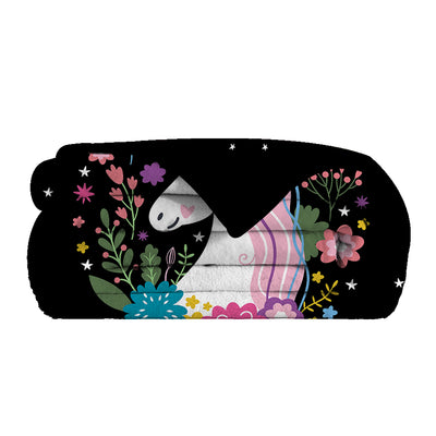 Manta Franela Unicornio Negra - Suave y Acogedora para Todas las Ocasiones - Image 7